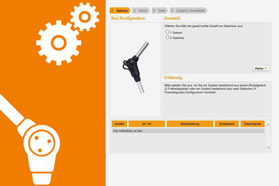 Konfigurator für Robotergelenke